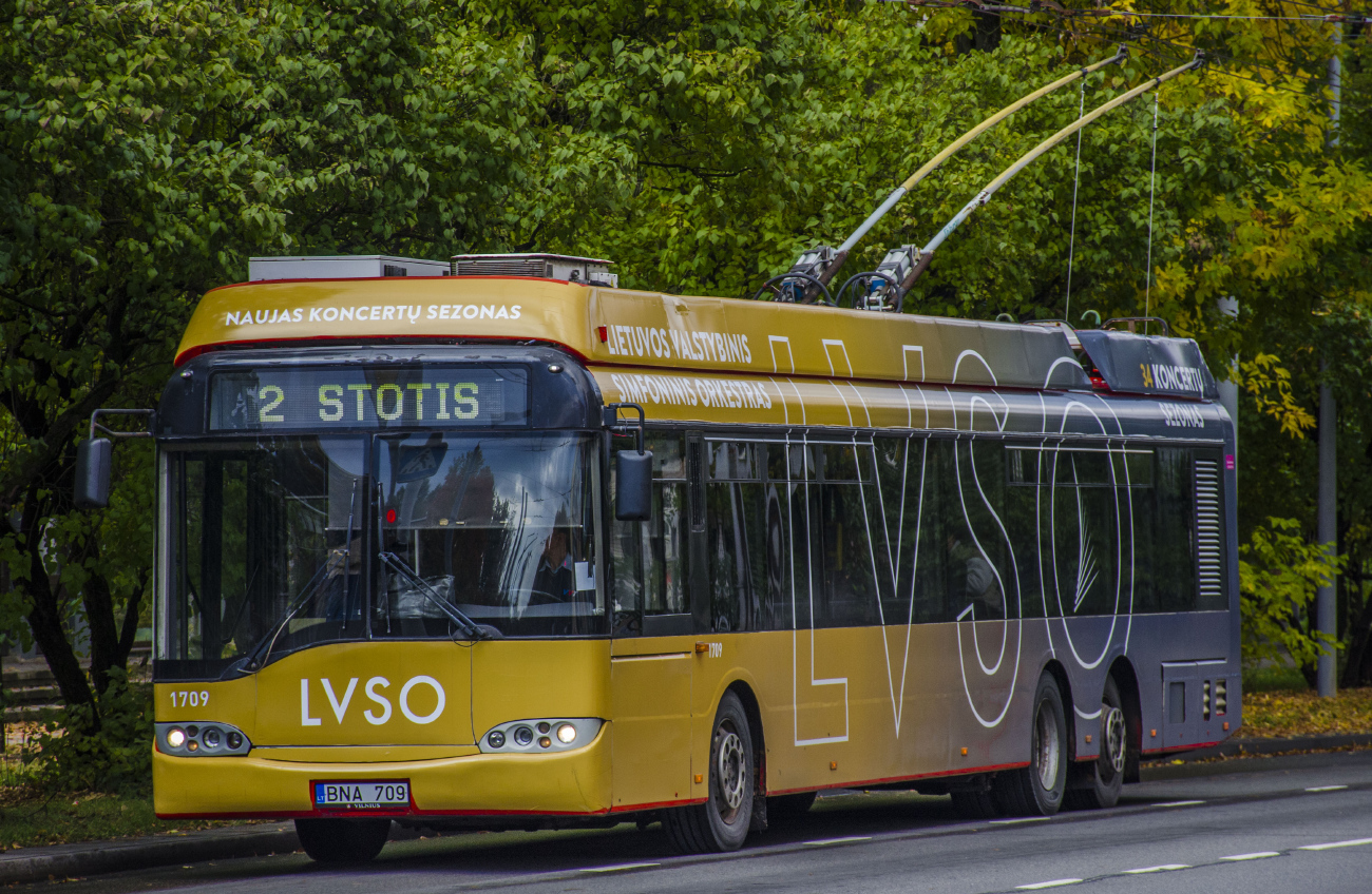 Вильнюс, Solaris Trollino II 15 AC № 1709