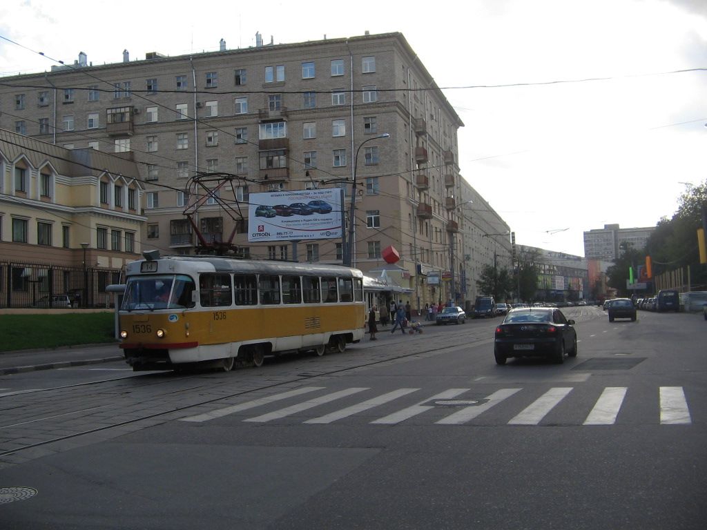 Moscow, Tatra T3SU # 1536