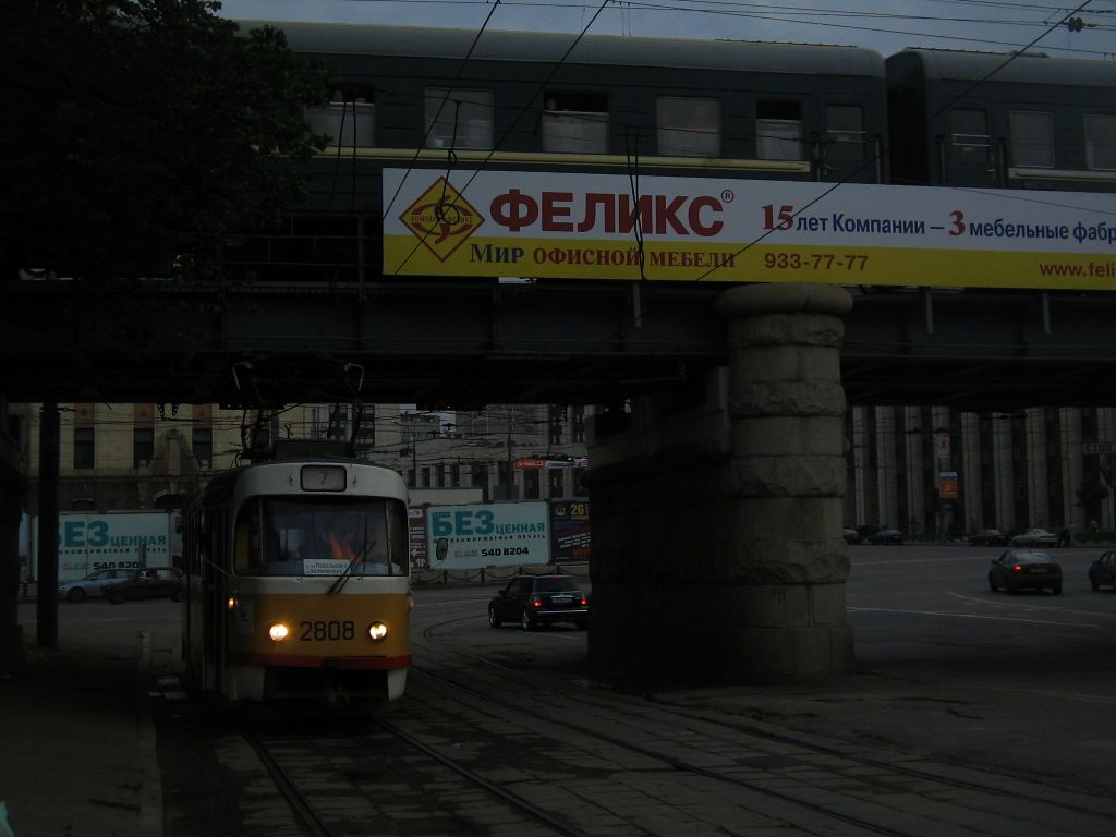 Москва, Tatra T3SU № 2808