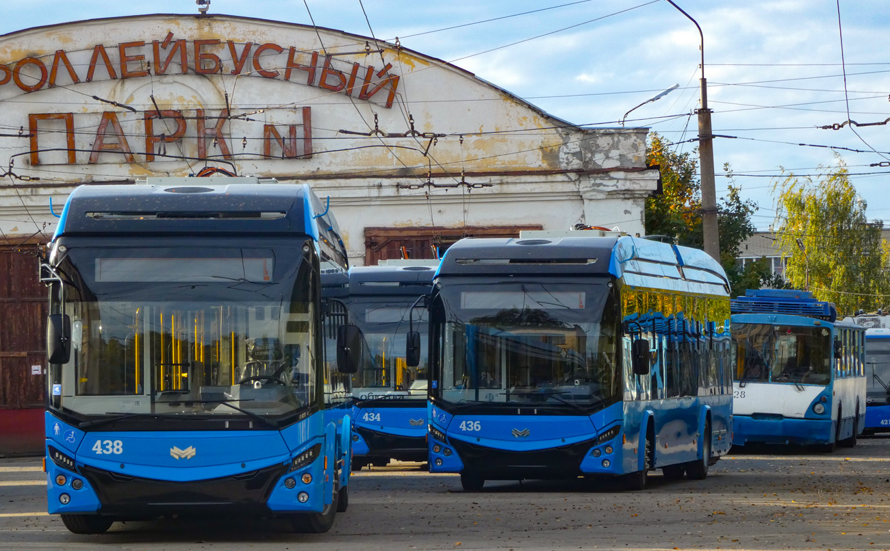 Петрозаводск, БКМ 321 № 438; Петрозаводск, БКМ 321 № 436; Петрозаводск — Новые троллейбусы