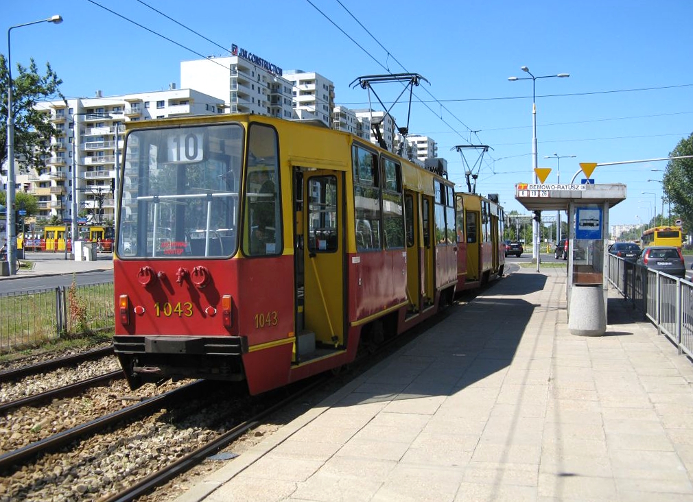 Warsaw, Konstal 105Na № 1043