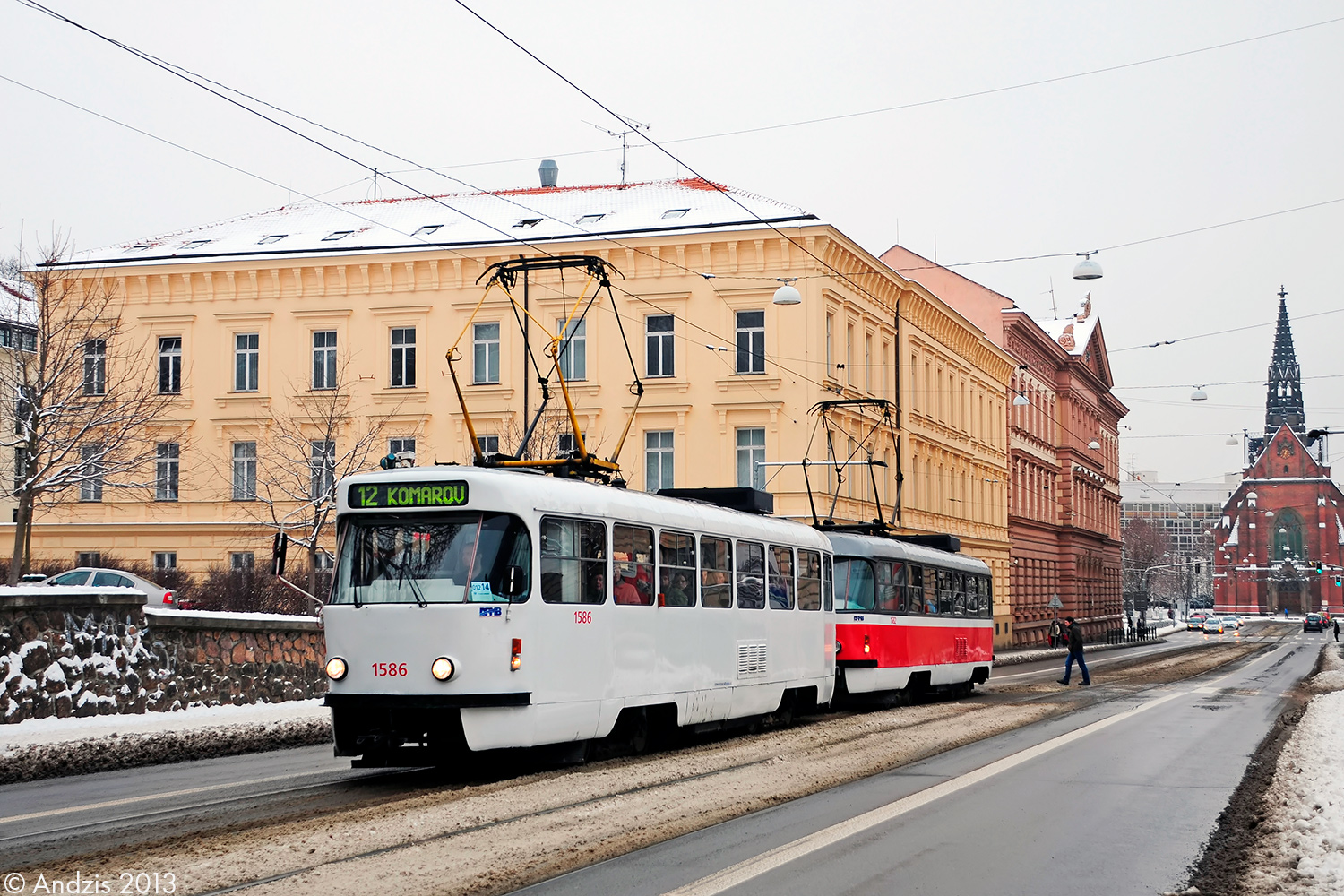 Брно, Tatra T3M № 1586