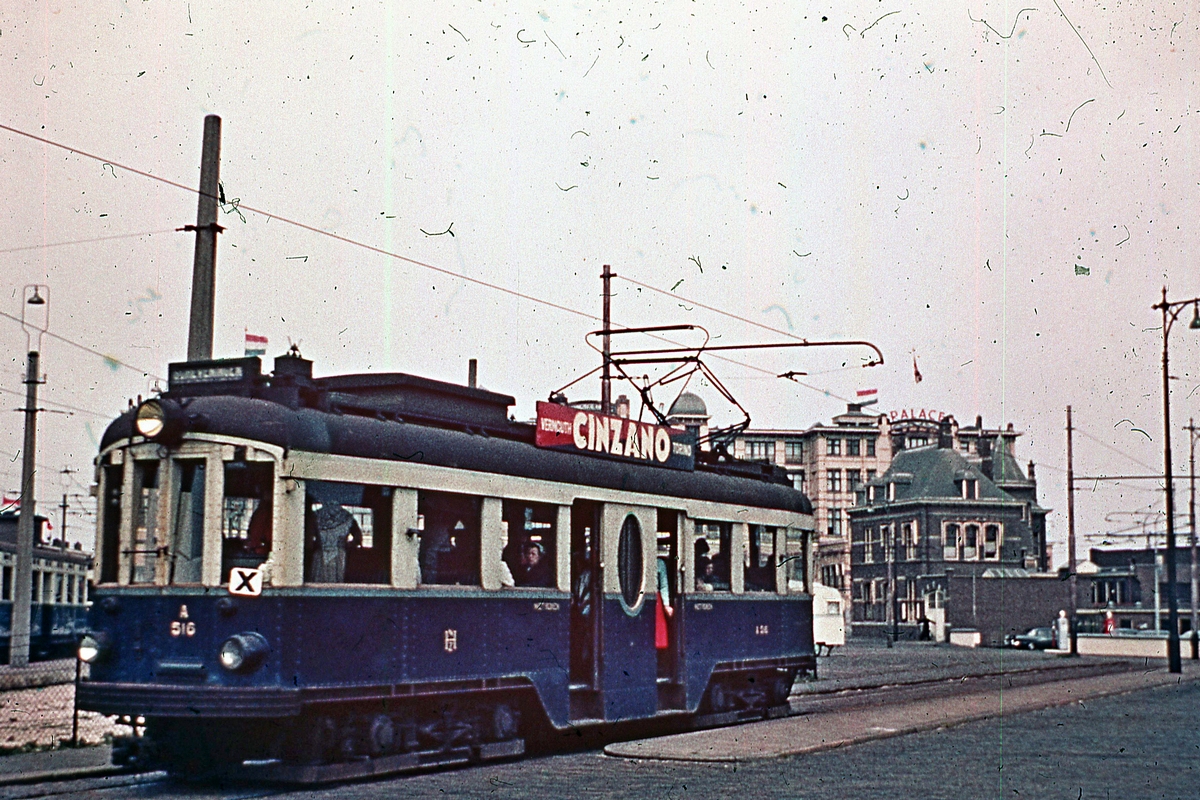 Лейден – Гауда – Алфен-ан-де-Рейн, Четырёхосный моторный Beijnes № A516; Гаага — Старые фотографии