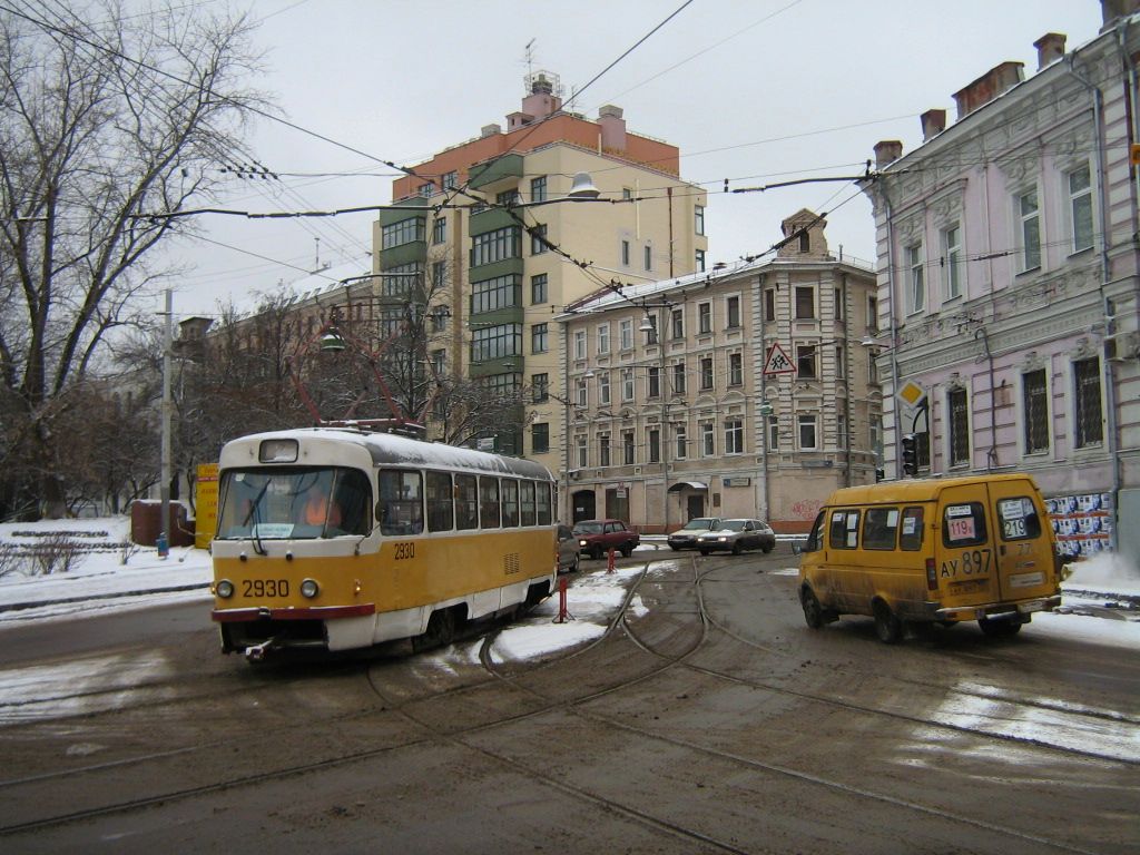 Москва, Tatra T3SU № 2930