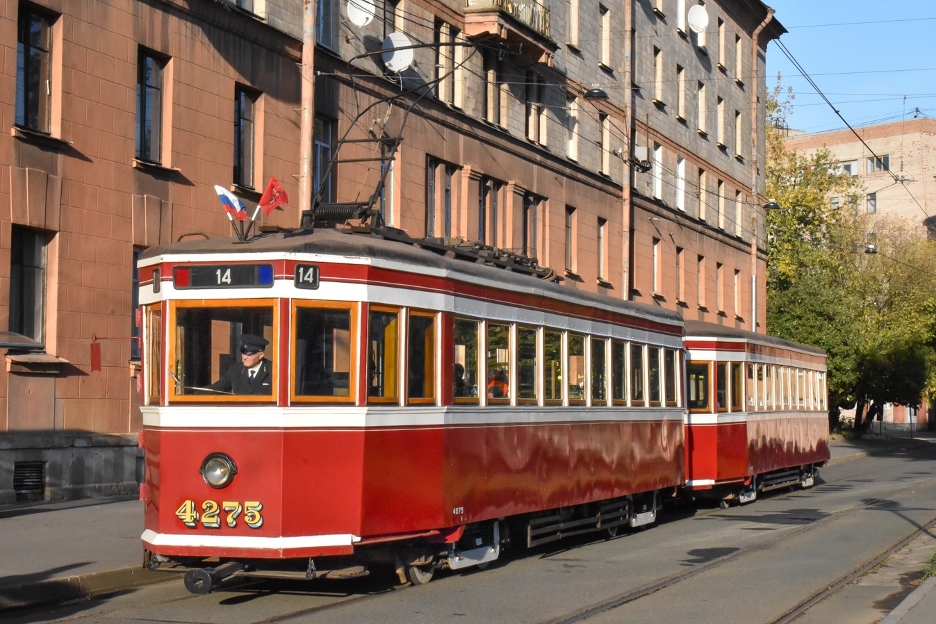 Санкт-Петербург, ЛМ-33 № 4275; Санкт-Петербург — Выставка вагонов на 115-летие трамвая
