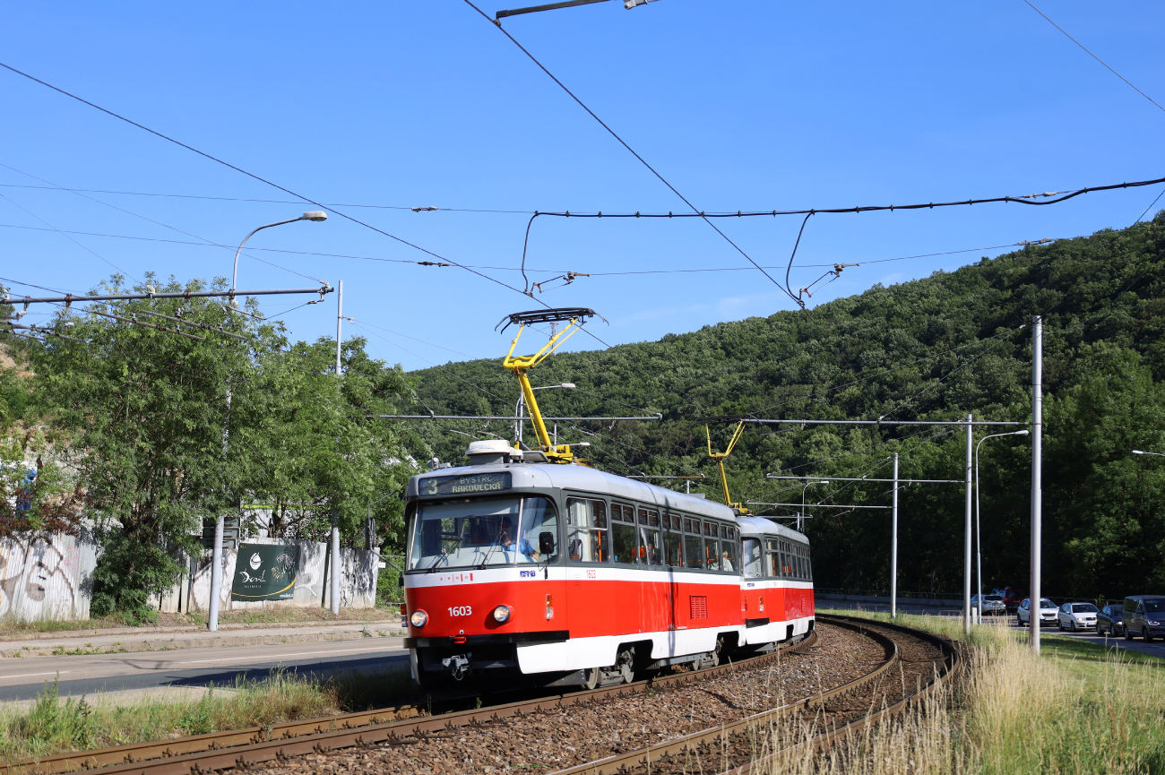 Brno, Tatra T3R.PV Nr 1603