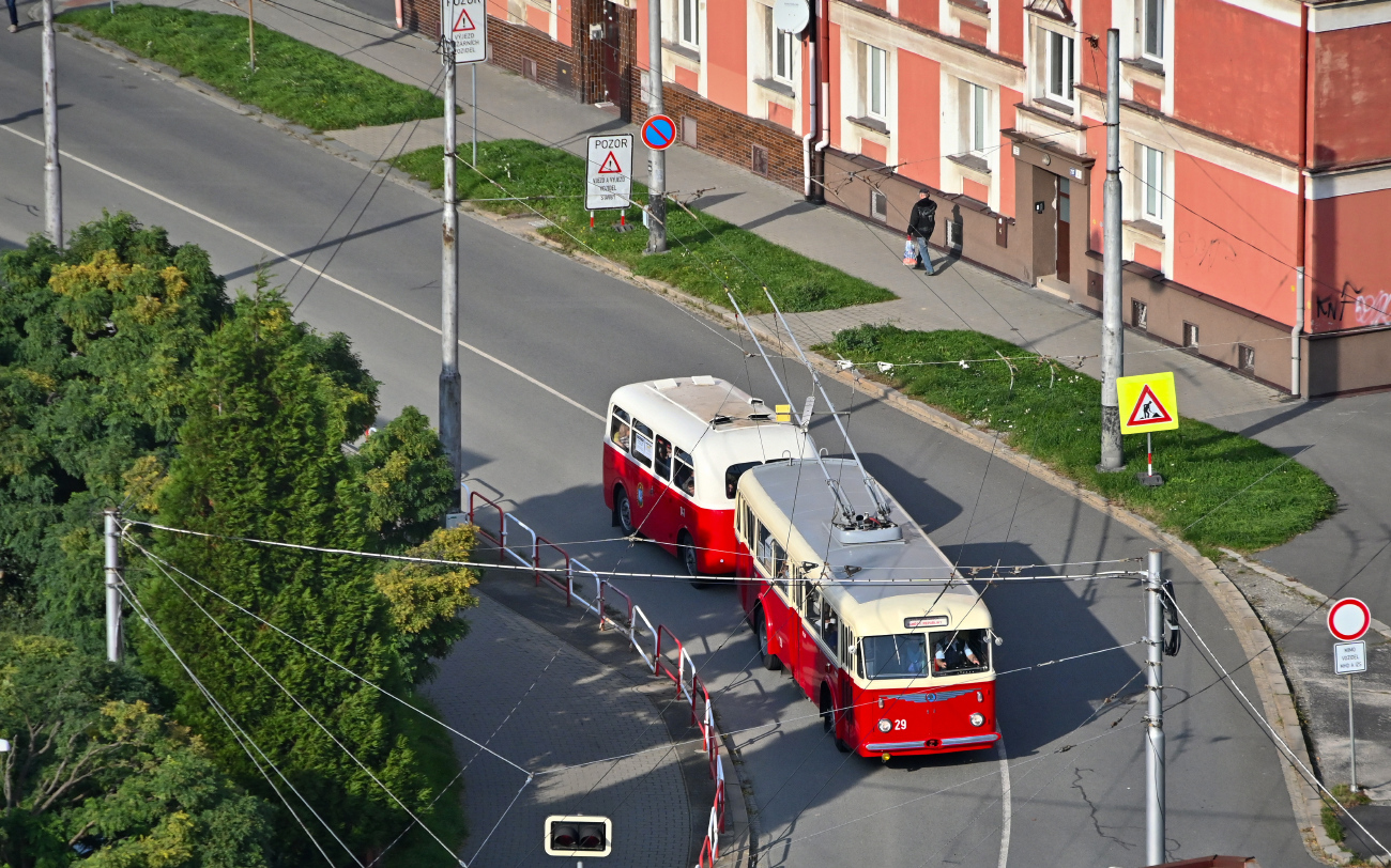 Ostrava, Škoda 8Tr6 č. 29; Ostrava — 70th anniversary of Ostrava trolleybus; Ostrava — Views from Tieto Towers