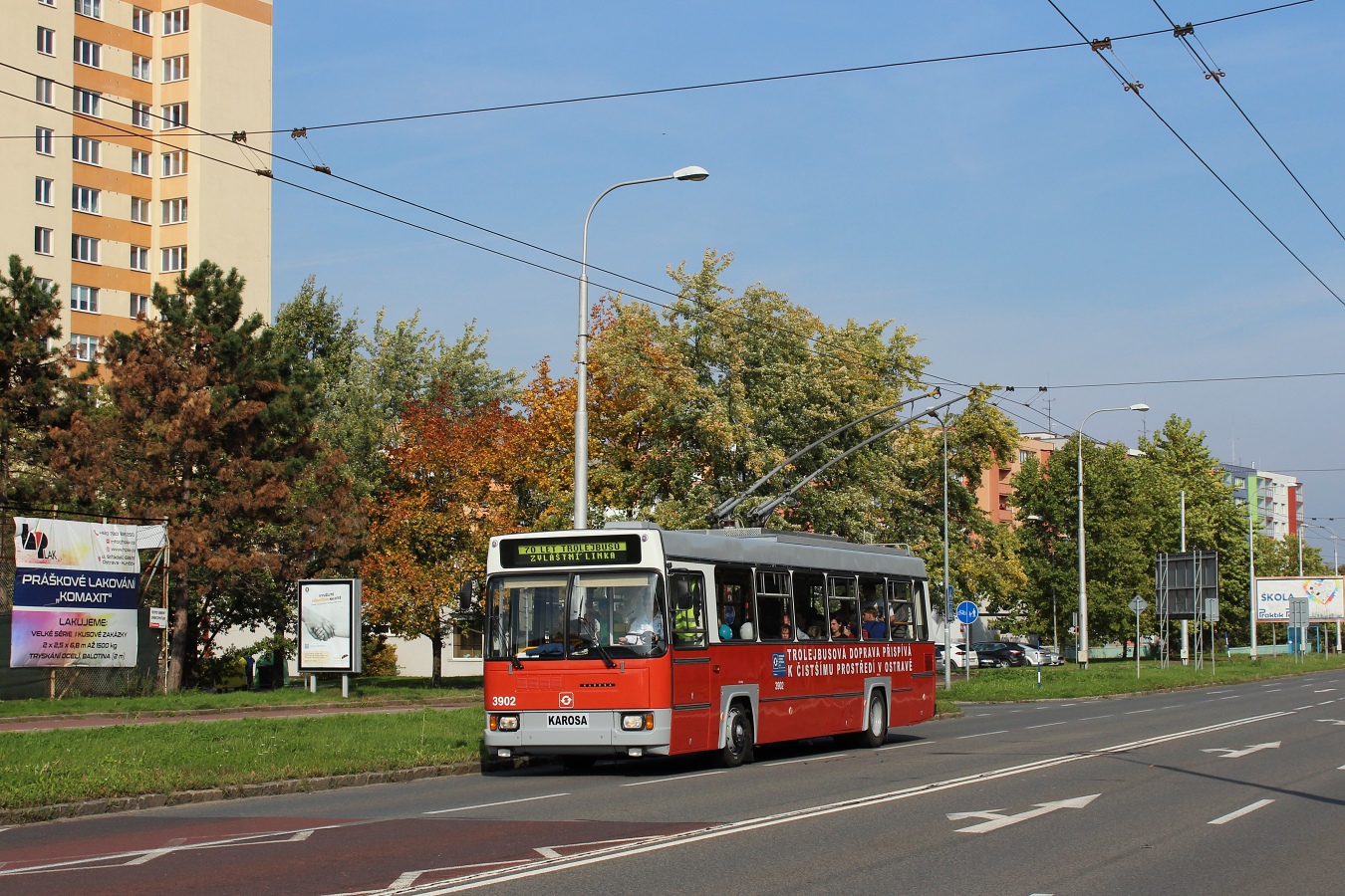 Острава, Škoda 17Tr № 3902; Острава — 70 лет троллейбуса в Остраве