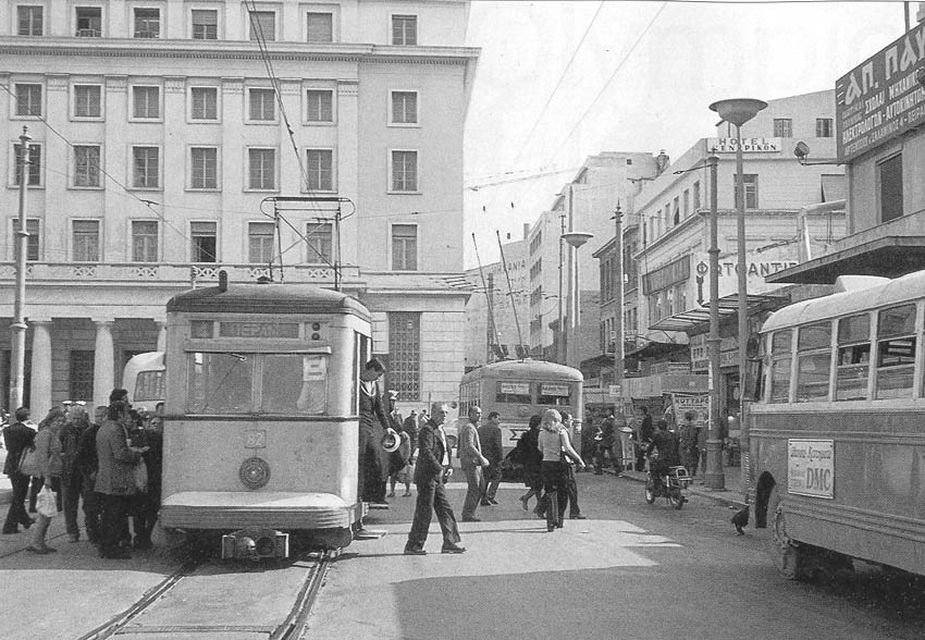 Афины, Ernesto Breda № 82; Афины — Трамвай — линия интерурбана Пирей–Перама; Афины — Троллейбусы – старые фотографии
