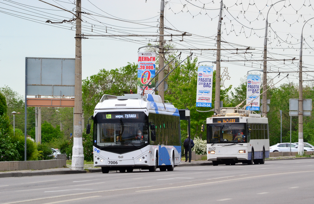 Волгоград, БКМ 32100D № 7006; Волгоград, Тролза-5275.03 «Оптима» № 4622