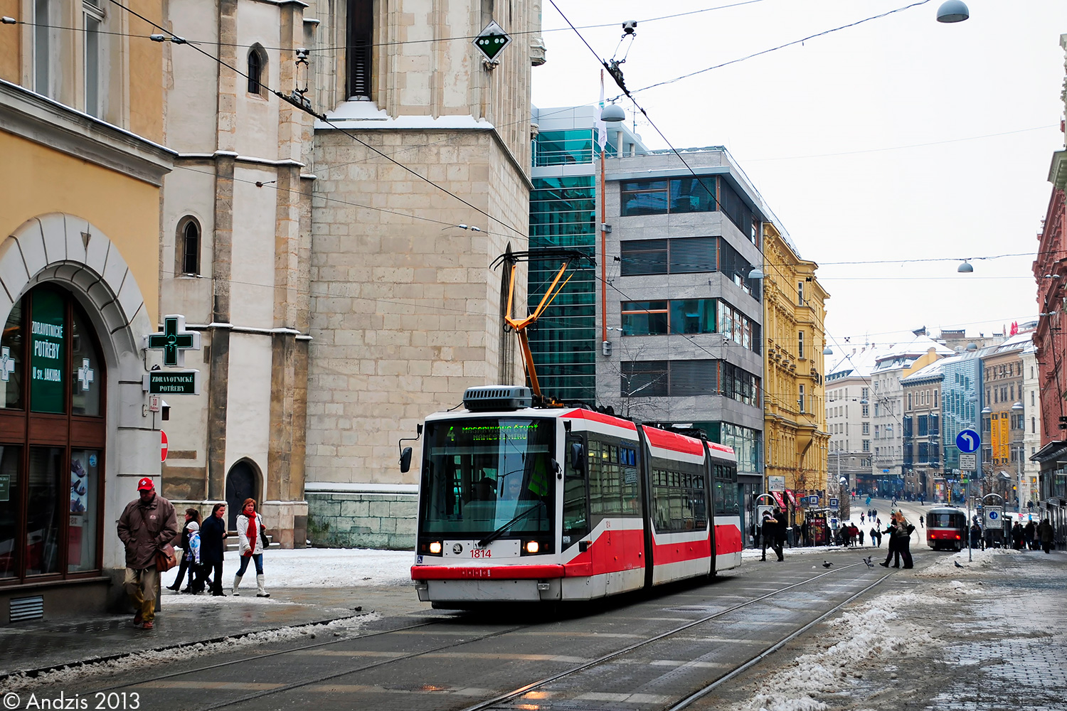 Brno, Škoda 03T6 Anitra nr. 1814 Brno, Škoda 03T6 Anitra nr. 1814