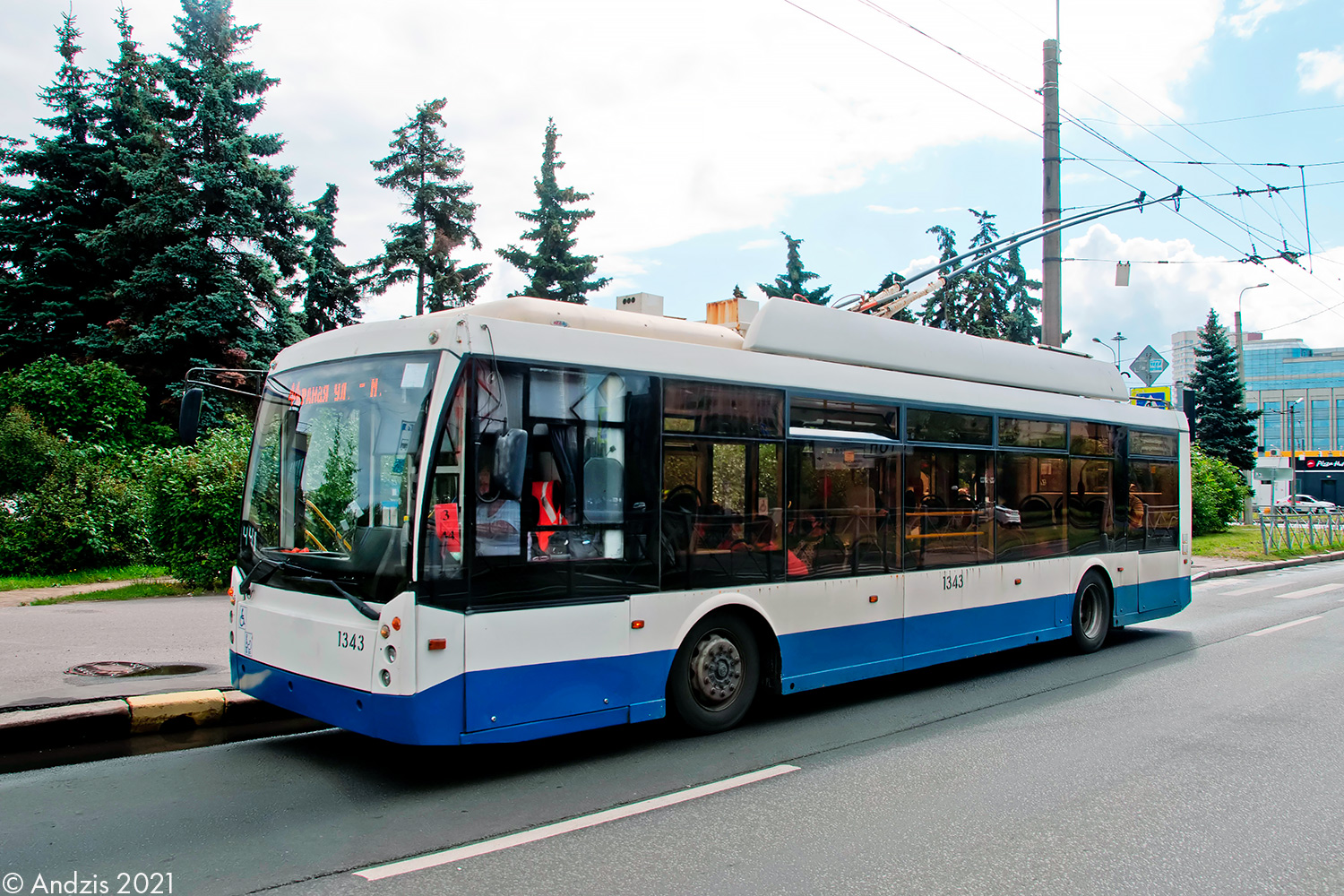 Санкт-Петербург, Тролза-5265.00 «Мегаполис» № 1343