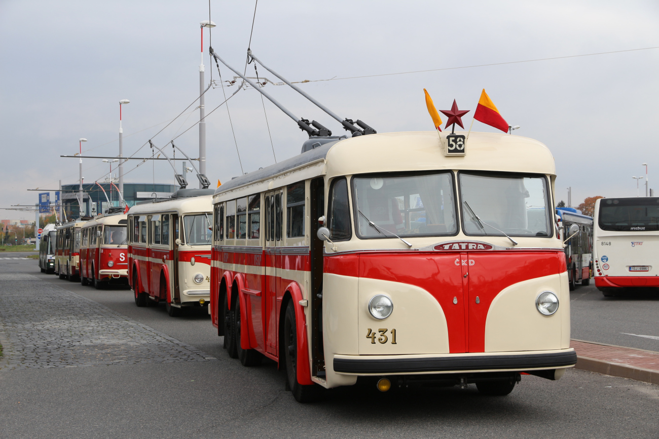 Прага, Tatra T400 III.B № 431; Прага — 50 лет спустя – покатушки на троллейбусах и начало регулярной эксплуатации 58 маршрута