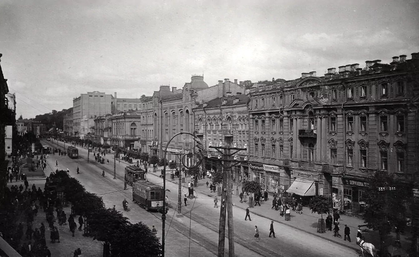 Киев, 2М № 824; Киев — Исторические фотографии; Киев — Трамвайные линии: Закрытые линии