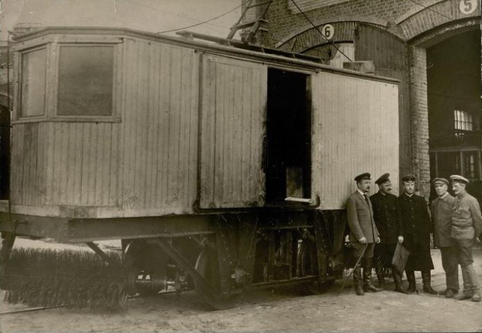 Самара, Снегоочиститель № Б; Самара — Городское трамвайное депо; Самара — Исторические фотографии — Электрический трамвай (1921-1941)