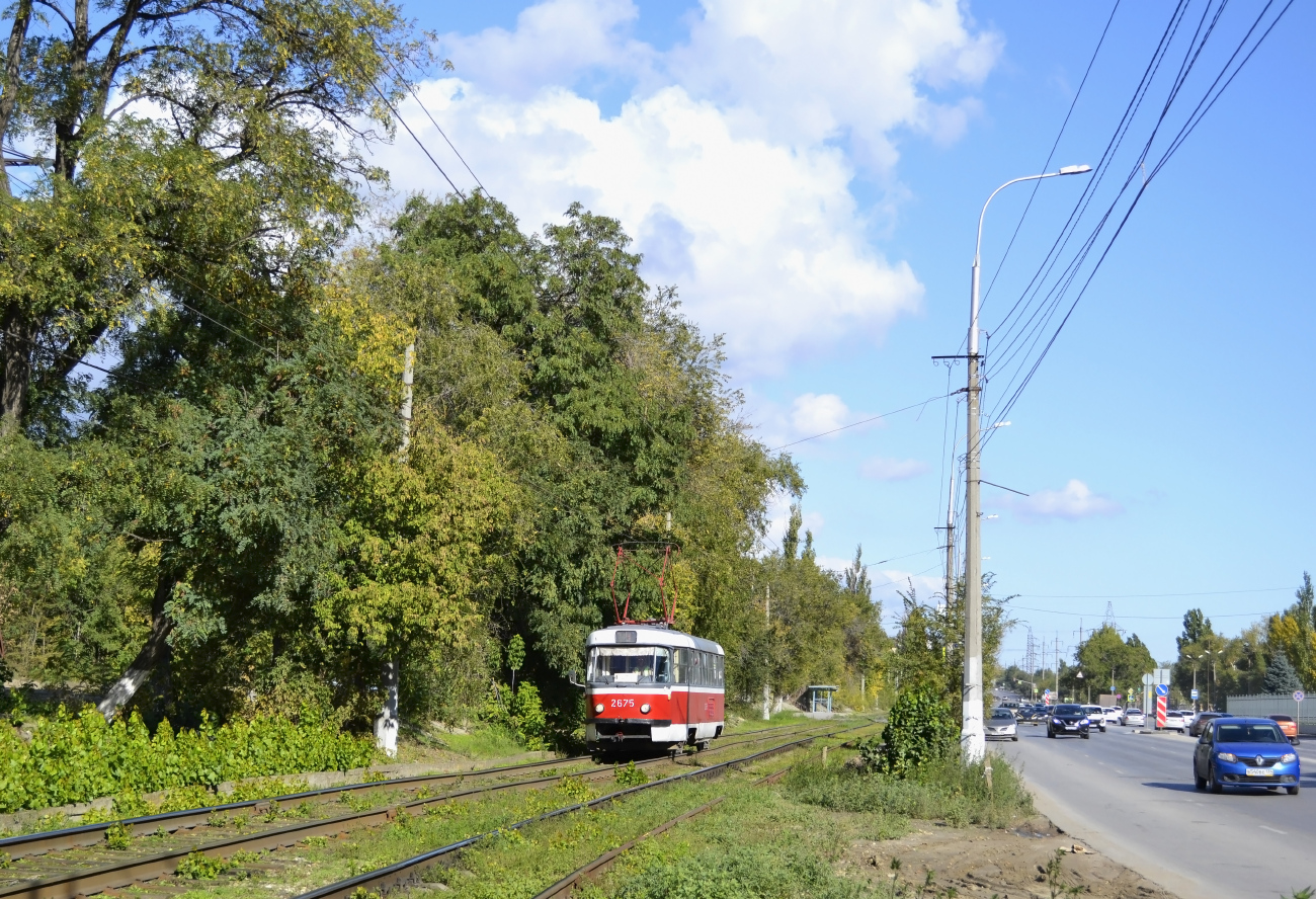 Волгоград, Tatra T3SU (двухдверная) № 2675