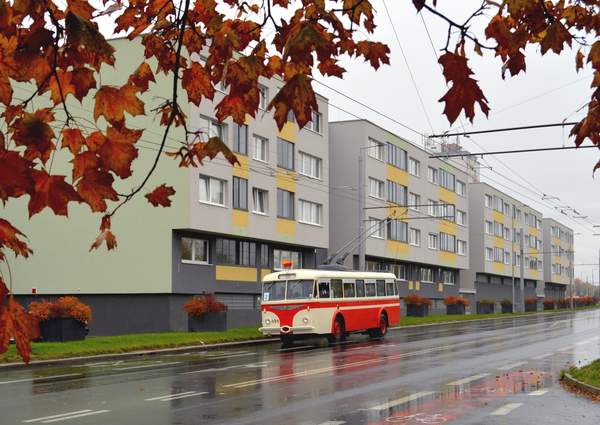 Прага, Škoda 8Tr9 № 494; Прага — 50 лет спустя – покатушки на троллейбусах и начало регулярной эксплуатации 58 маршрута
