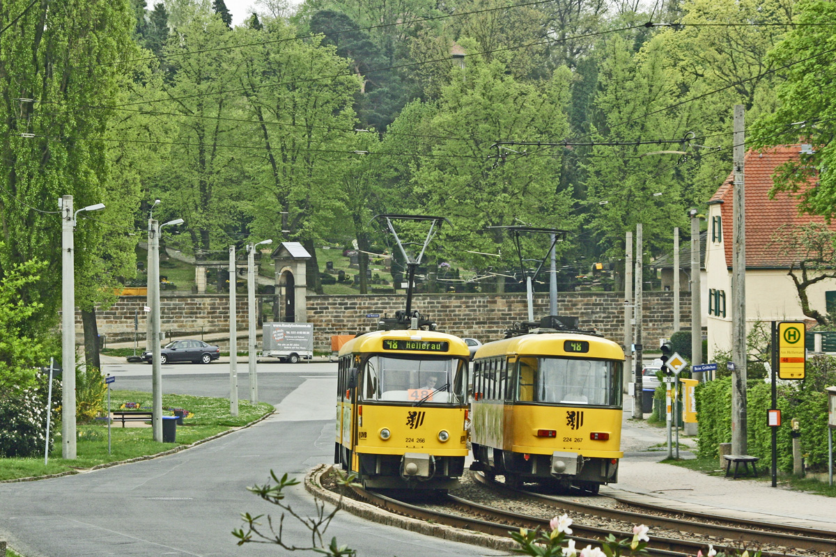 Дрезден, Tatra T4D-MT № 224 266; Дрезден, Tatra T4D-MT № 224 267