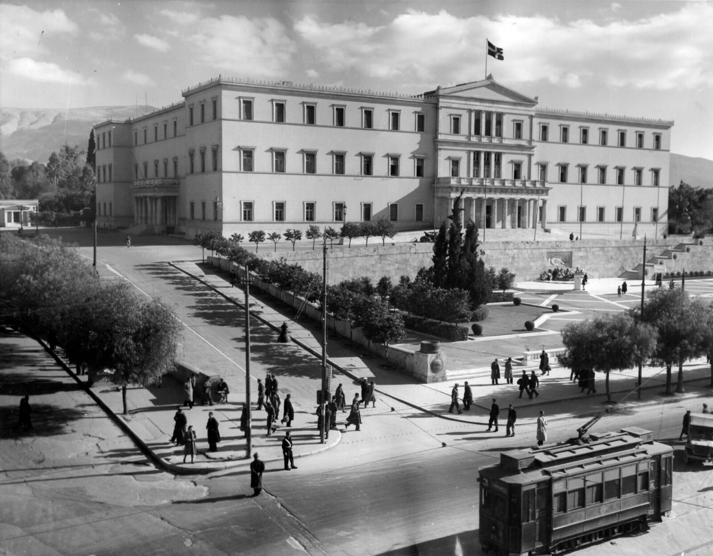 Афины — Трамваи – старые фотографии