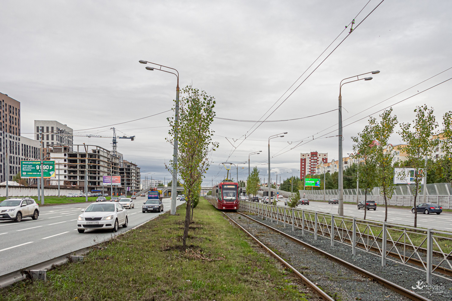 ყაზანი — Big tram circle; ყაზანი — ET Lines [4] — East