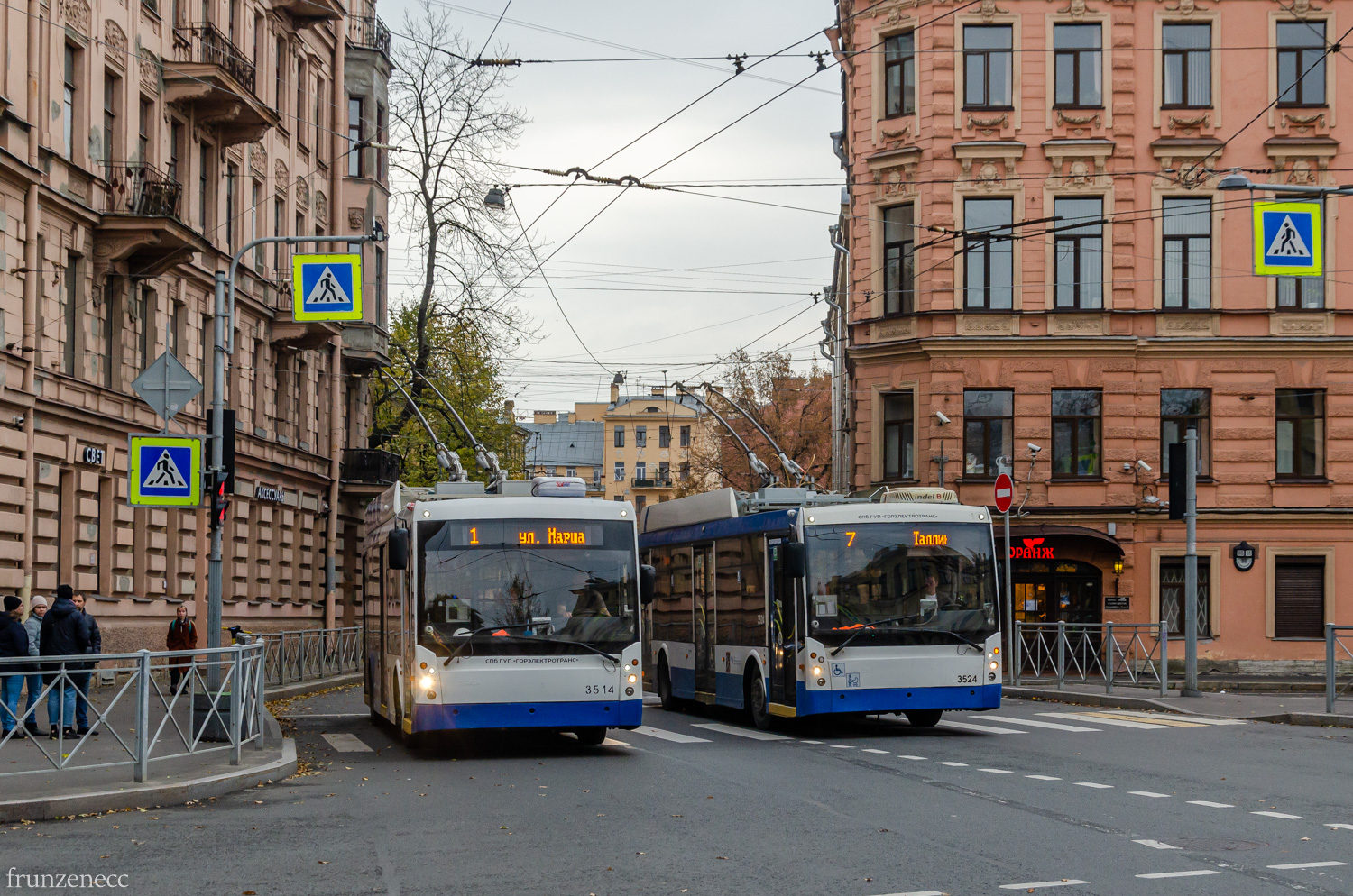 Sanktpēterburga, Trolza-5265.00 “Megapolis” № 3514; Sanktpēterburga, Trolza-5265.00 “Megapolis” № 3524
