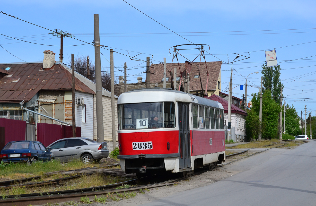 Волгоград, Tatra T3SU (двухдверная) № 2635