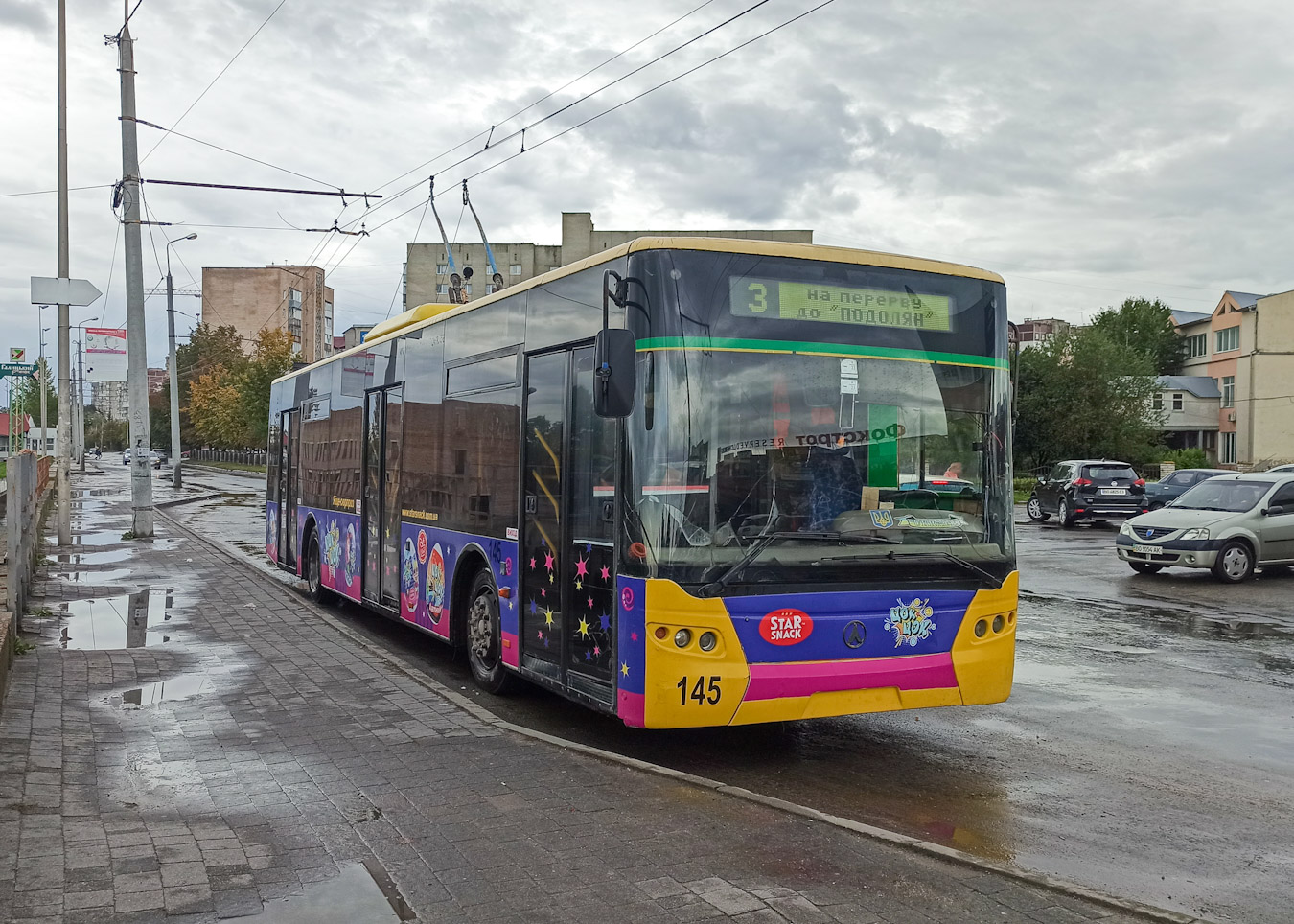 Тернополь, ЛАЗ E183D1 № 145