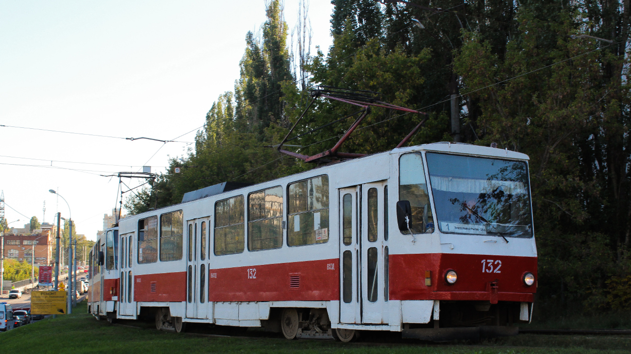 Липецк, Tatra T6B5SU № 132