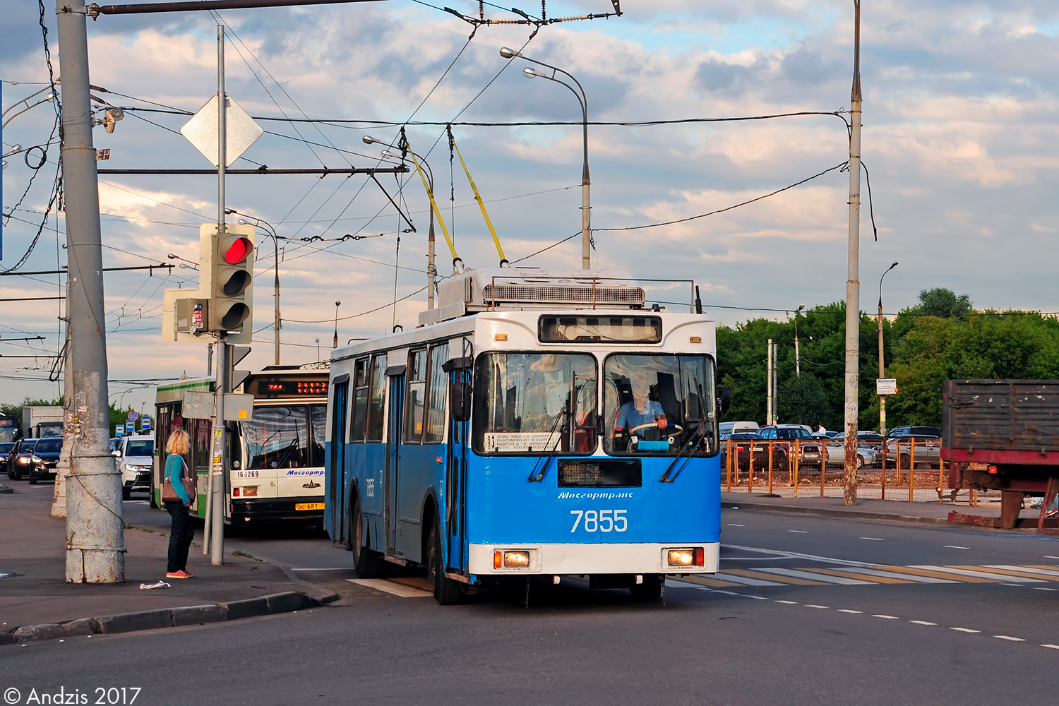 Москва, ЗиУ-682ГМ1 (с широкой передней дверью) № 7855