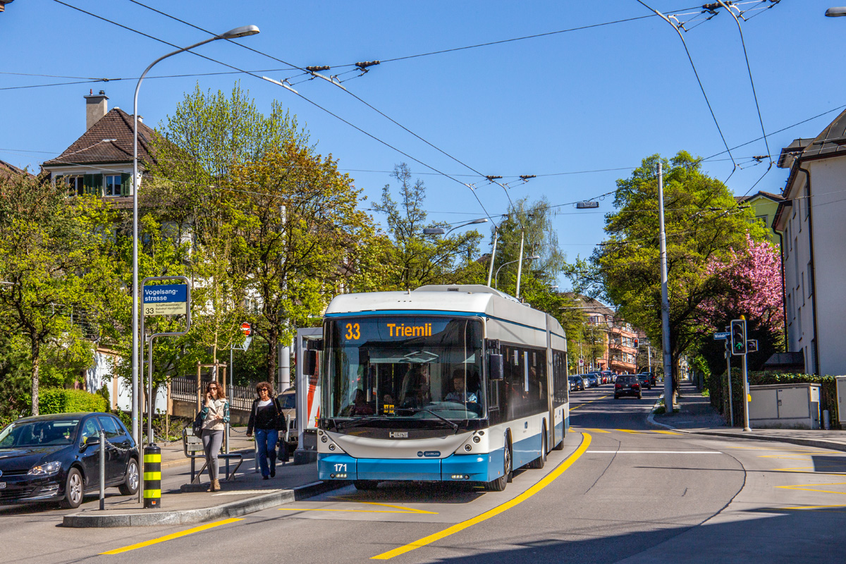 Zürich, Hess SwissTrolley 4 (BGT-N2D) # 171 Zürich, Hess SwissTrolley 4 (BGT-N2D) # 171