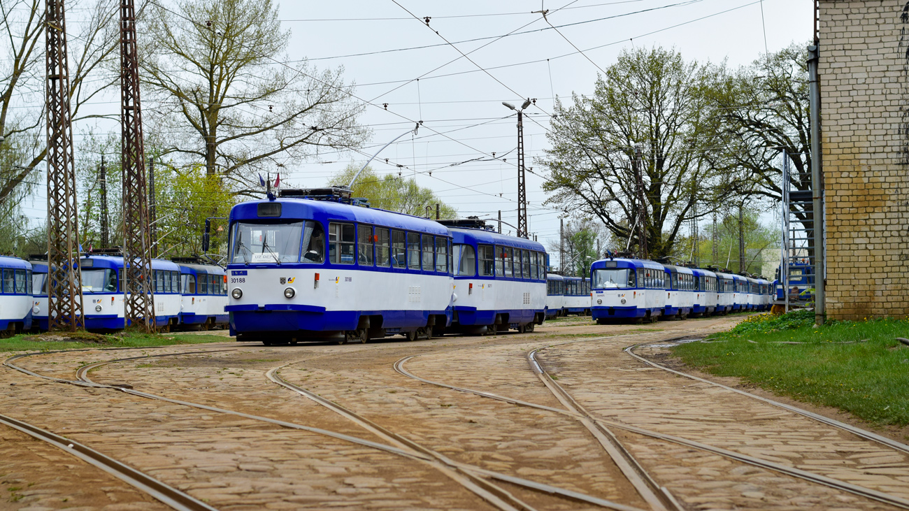 Рига, Tatra T3A № 30188; Рига — Трамвайные линии и инфраструктура