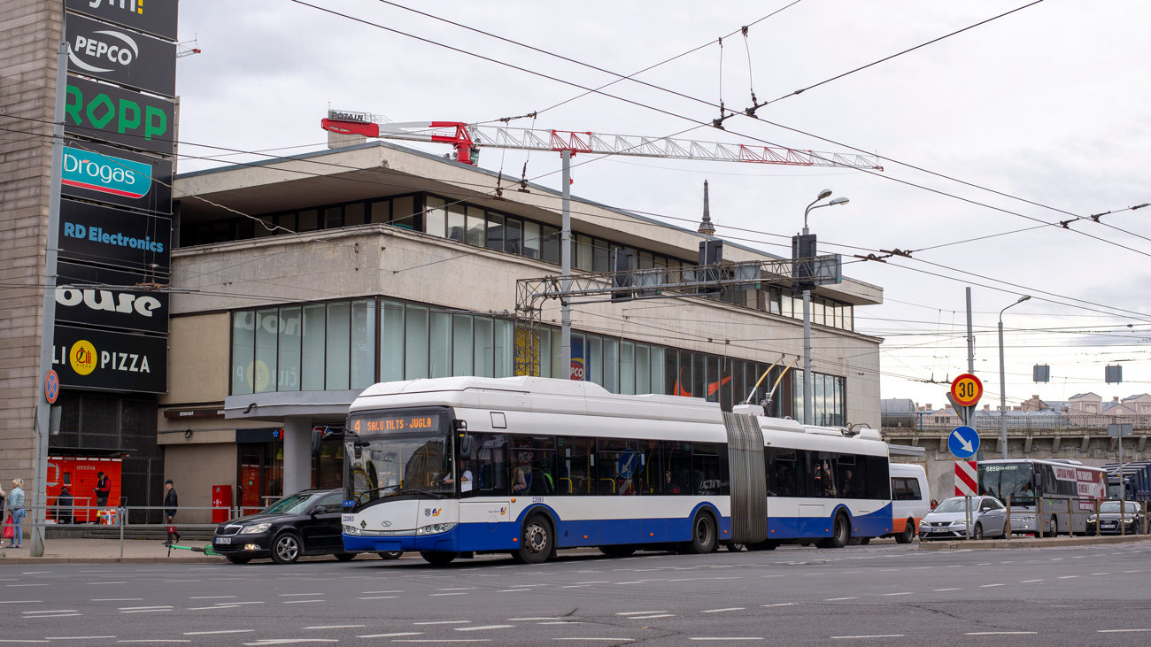 Riga, Solaris Trollino III 18,75 H2 č. 22083