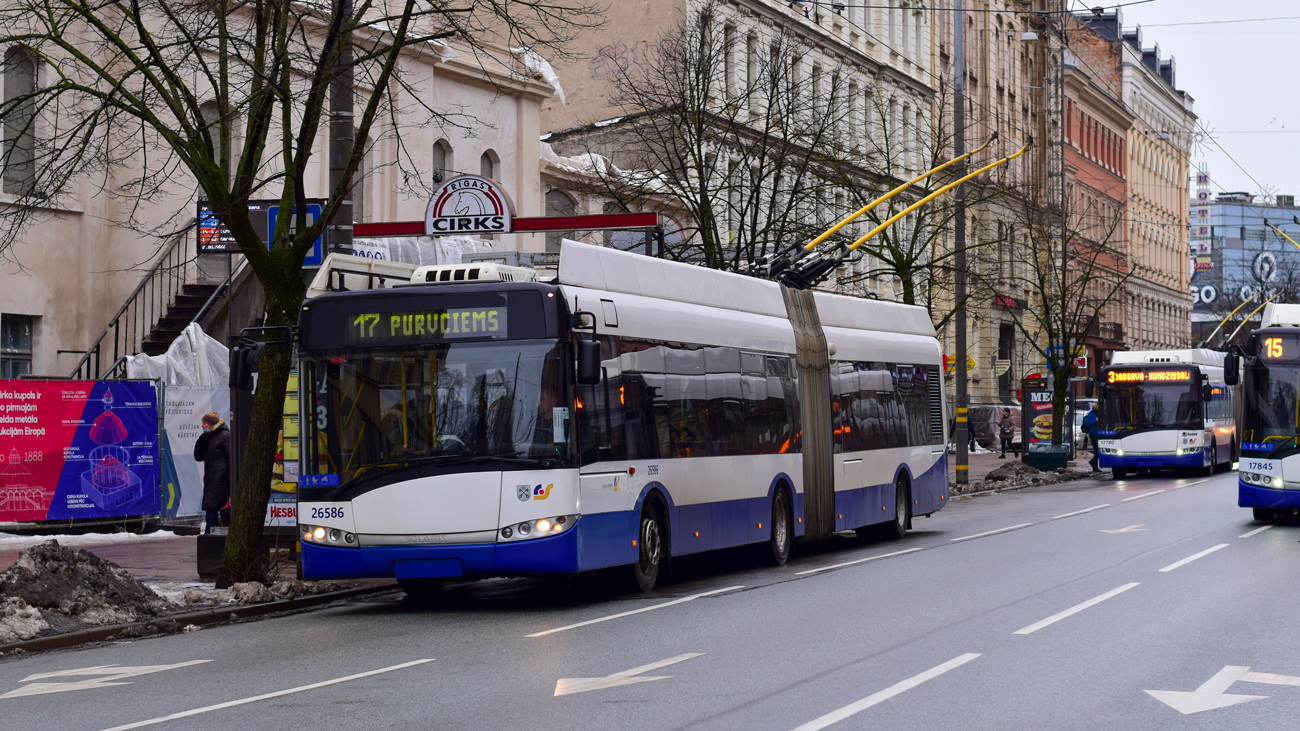 Рига, Solaris Trollino III 18 Ganz-Škoda № 26586