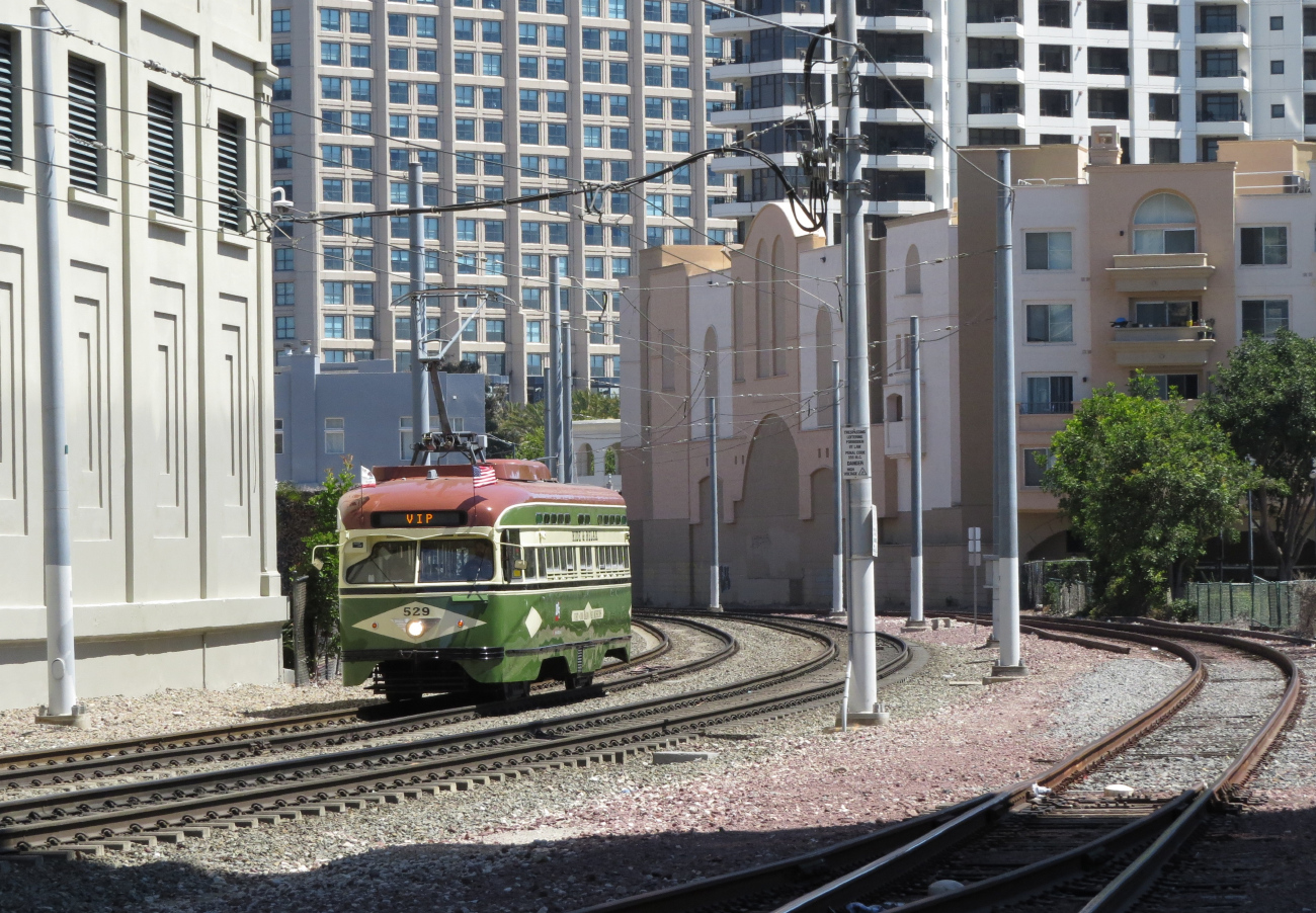 Сан-Диего, PCC № 529; Сан-Диего — Трамвайные линии и инфраструктура