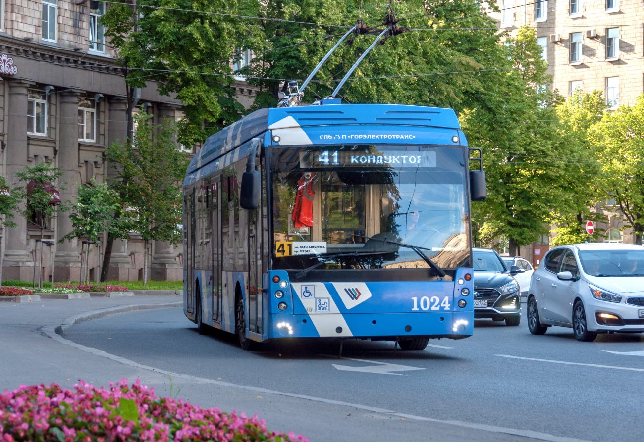 Санкт-Петербург, Тролза-5265.08 «Мегаполис» № 1024