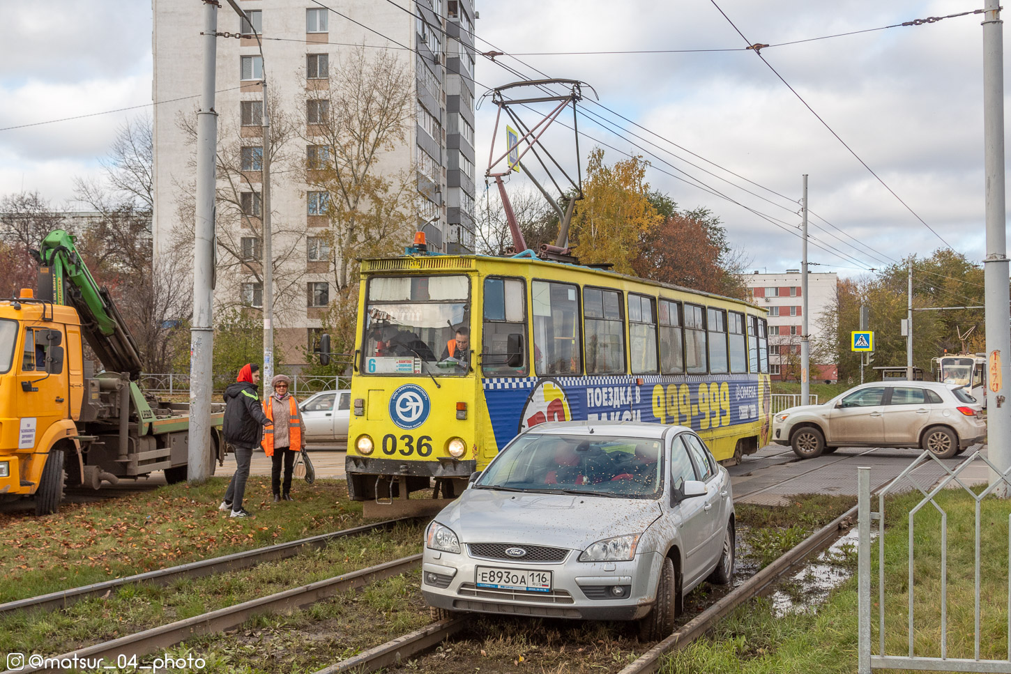Набережные Челны, 71-605 (КТМ-5М3) № 036; Набережные Челны — Происшествия