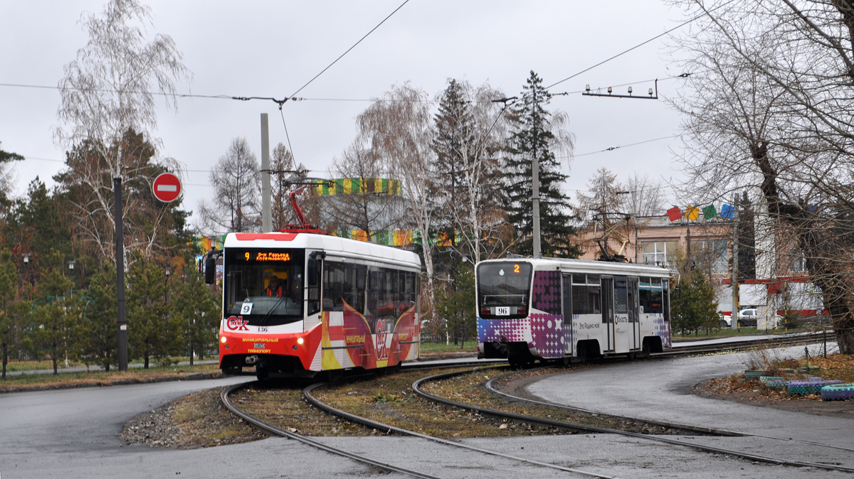 Омск, 71-407-01 № 136; Омск, 71-619А № 96