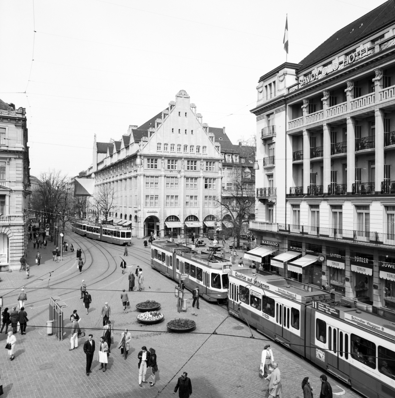 Цюрих, SWP/SIG/BBC Be 4/6 "Tram 2000" № 2048; Цюрих — Старые фотографии