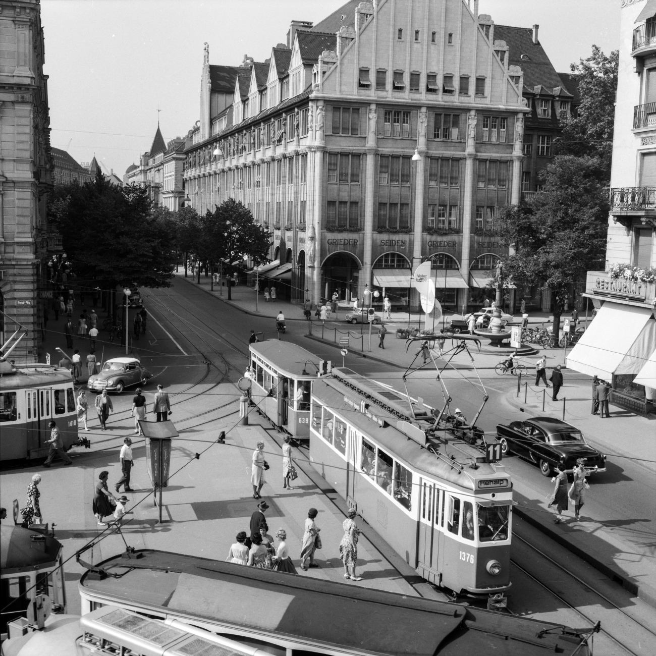 Цюрих, SWS/MFO Ce 4/4 "Kurbeli" № 1376; Цюрих — Старые фотографии