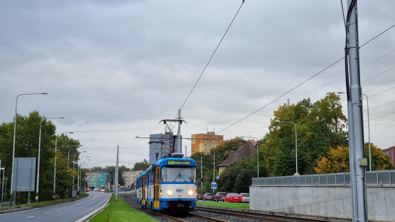 Острава, Tatra T3R.P № 974