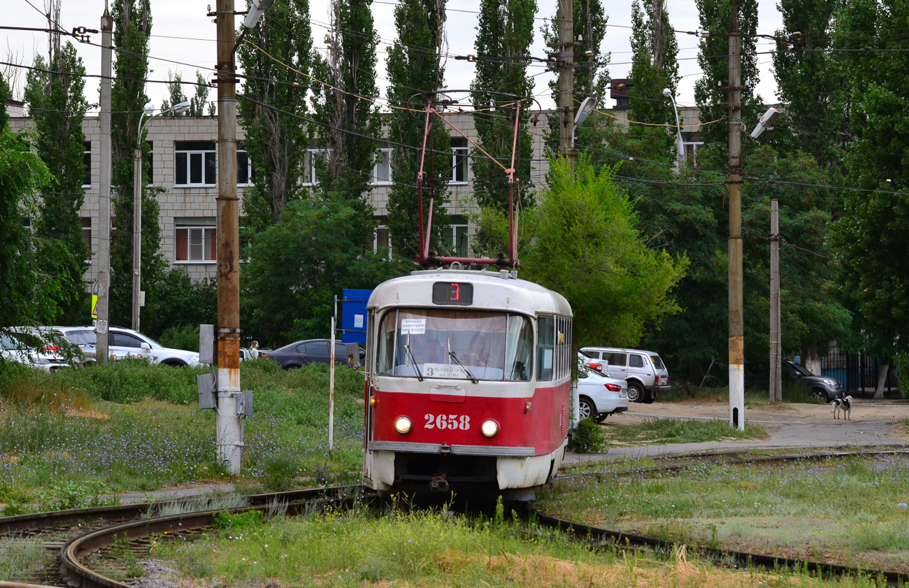 Волгоград, Tatra T3SU (двухдверная) № 2658