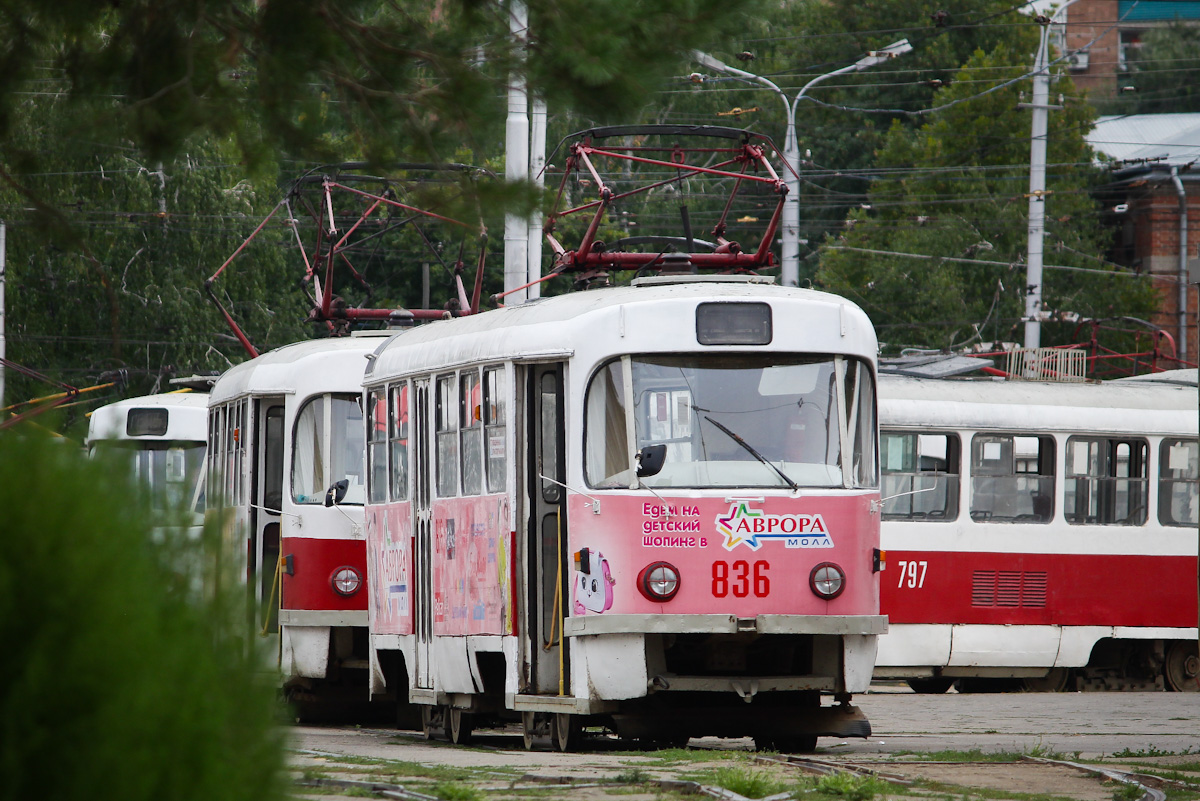 Самара, Tatra T3SU № 836; Самара — Городское трамвайное депо