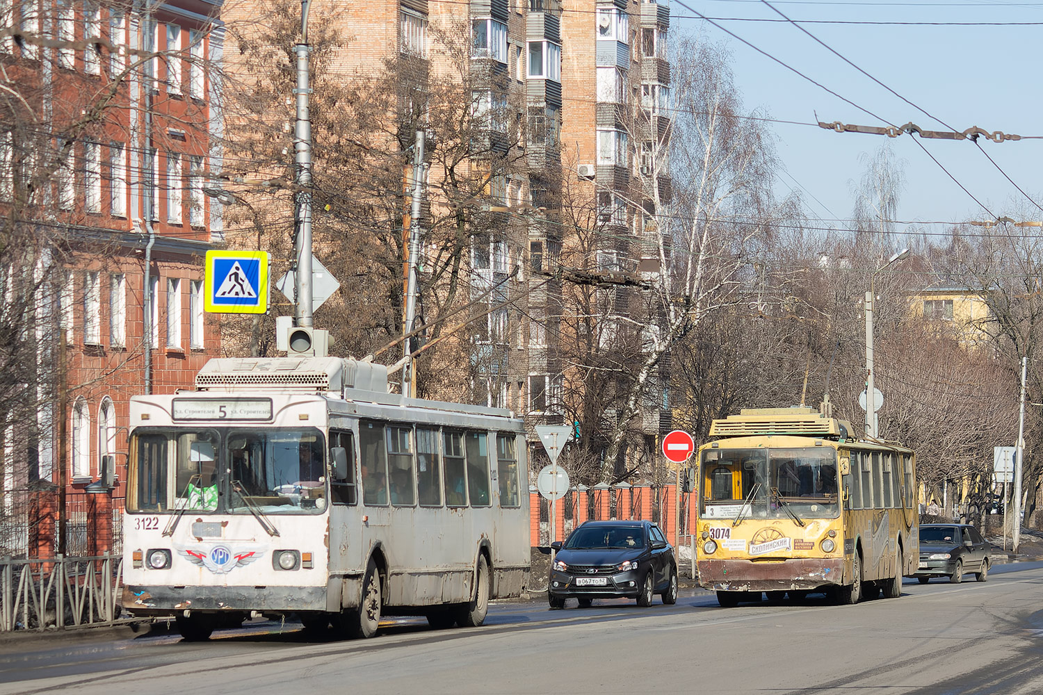 Рязань, ЗиУ-682ГМ1 (с широкой передней дверью) № 3122; Рязань, ВЗТМ-5284 № 3074
