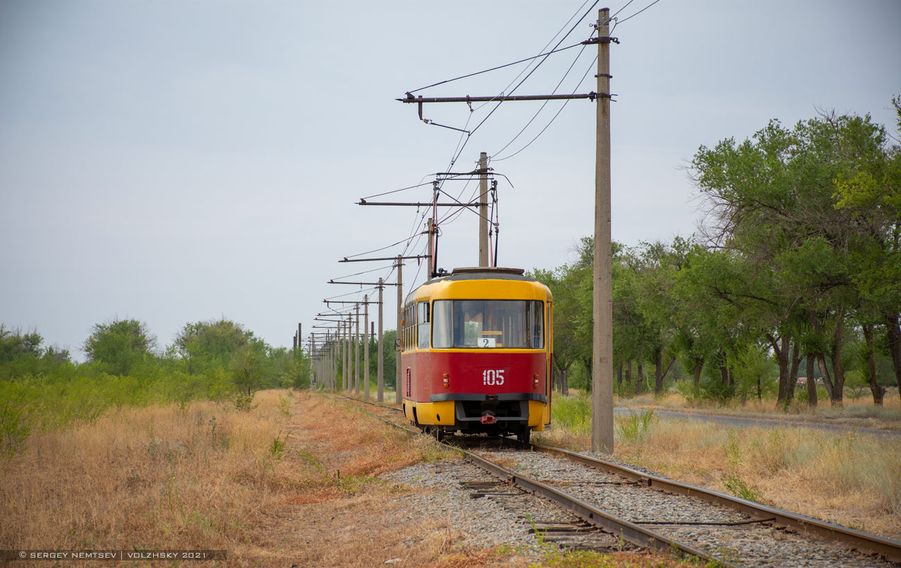 Волжский, Tatra T3SU № 105