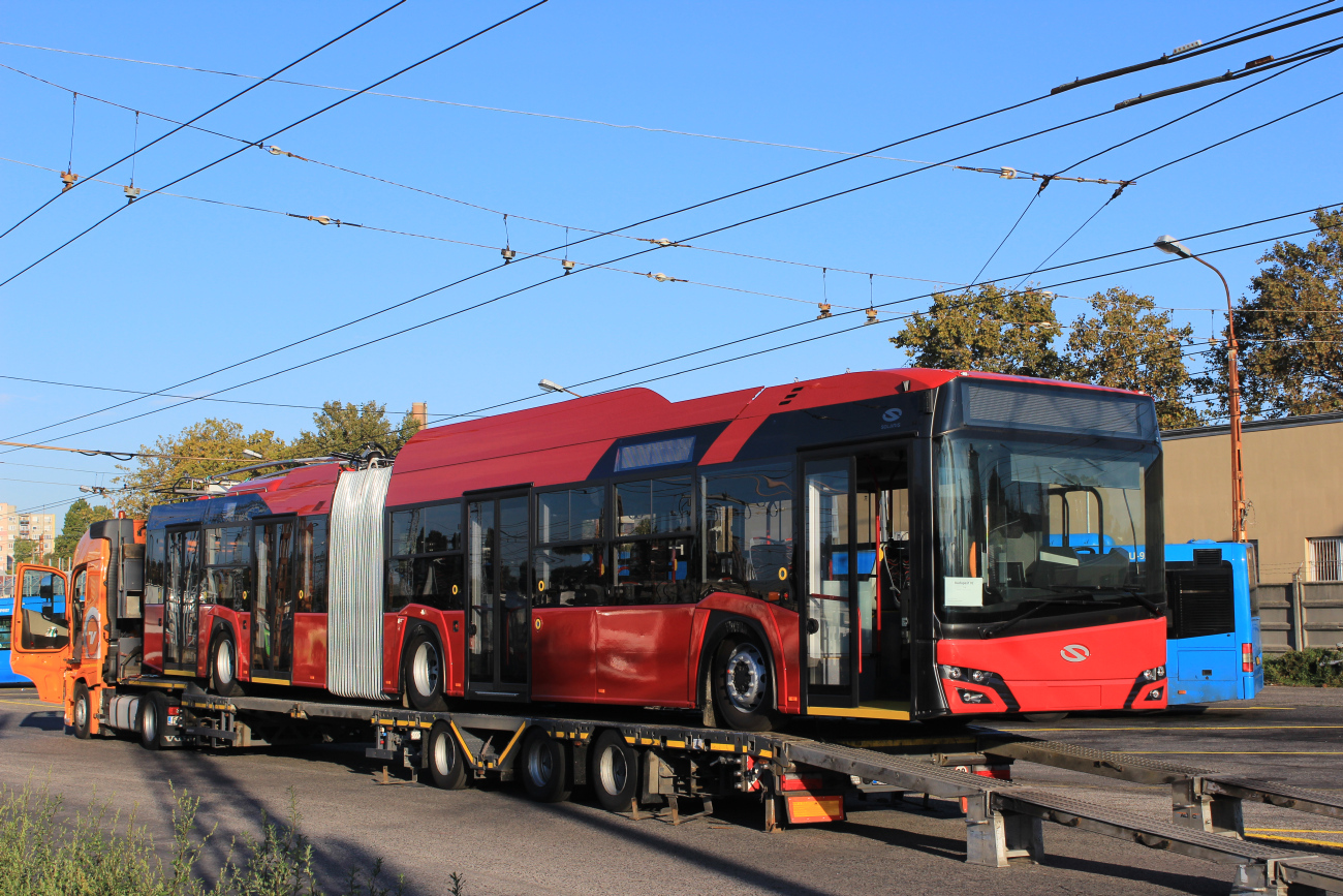 Будапешт, Solaris Trollino IV 18 Škoda № P27 00P11; Будапешт — Новые вагоны; Будапешт — Троллейбусный парк
