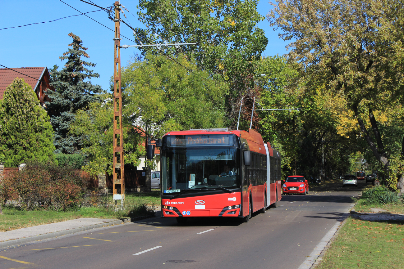 Будапешт, Solaris Trollino IV 18 Škoda № P27 00P11; Будапешт — Новые вагоны
