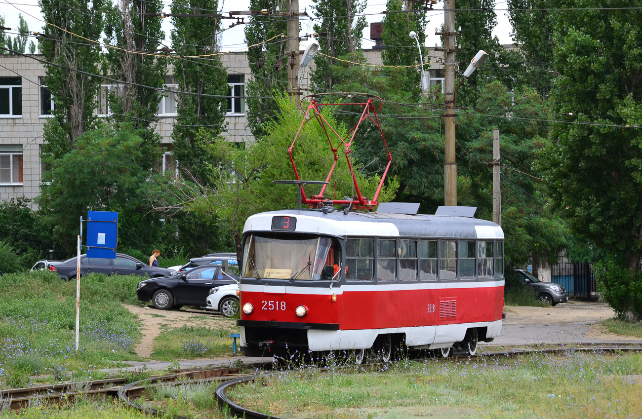 Волгоград, Tatra T3SU (двухдверная) № 2518