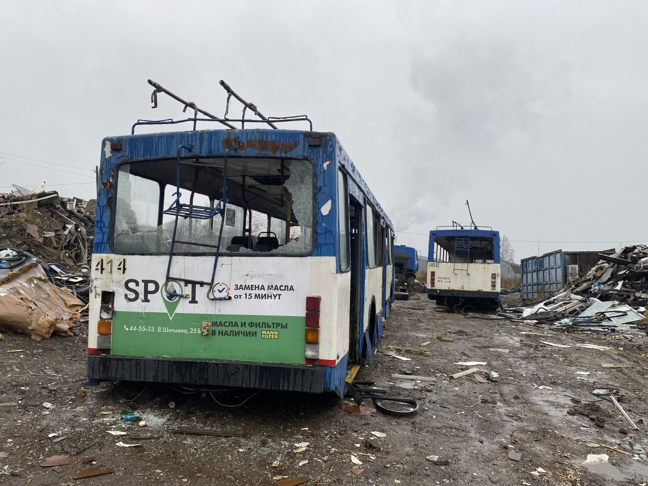 Петрозаводск, ВМЗ-5298-20 № 414; Петрозаводск — Базы хранения и списания троллейбусов (БХиСТ)