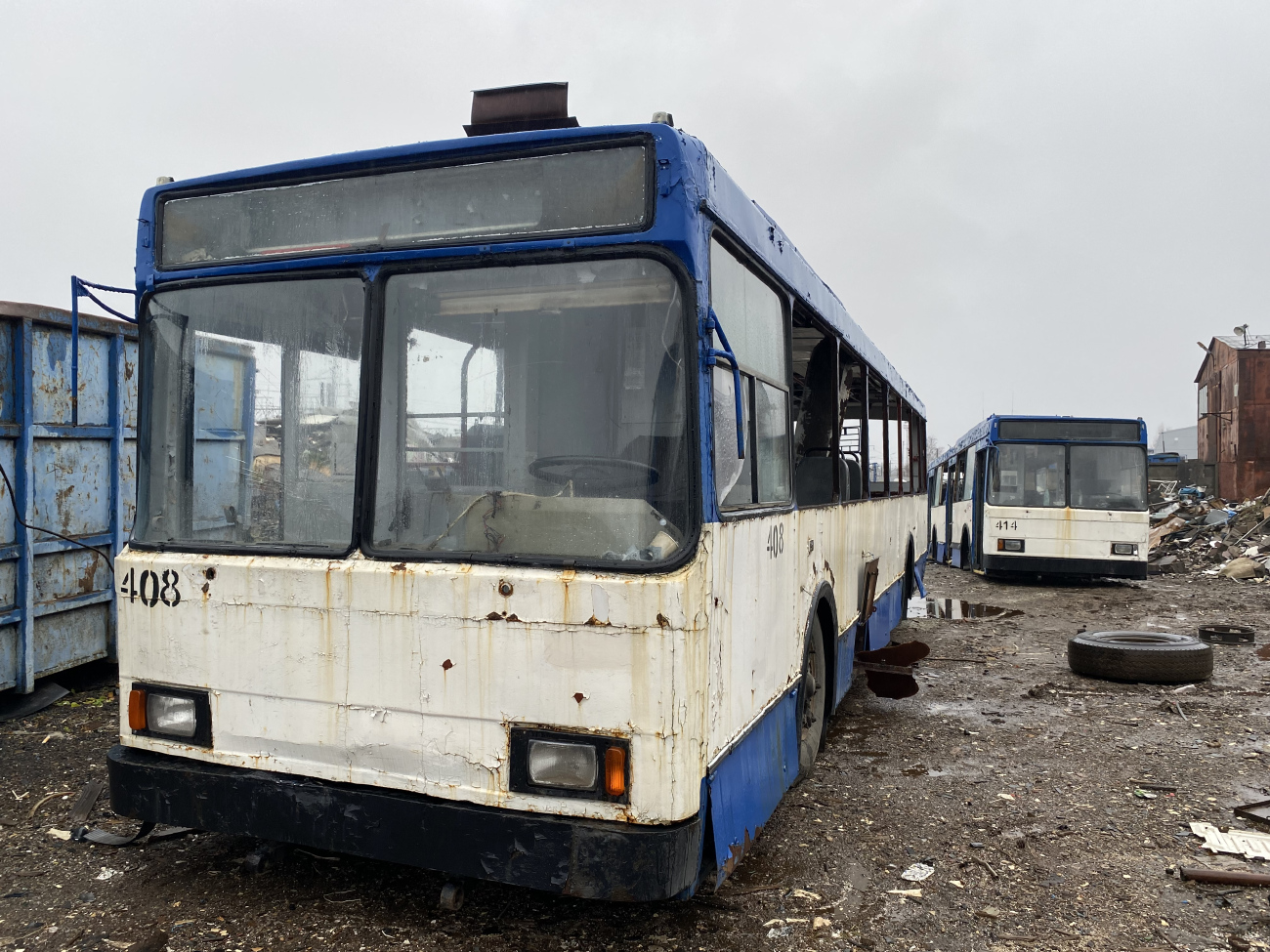 Петрозаводск, ВМЗ-5298.00 (ВМЗ-375) № 408; Петрозаводск — Базы хранения и списания троллейбусов (БХиСТ)
