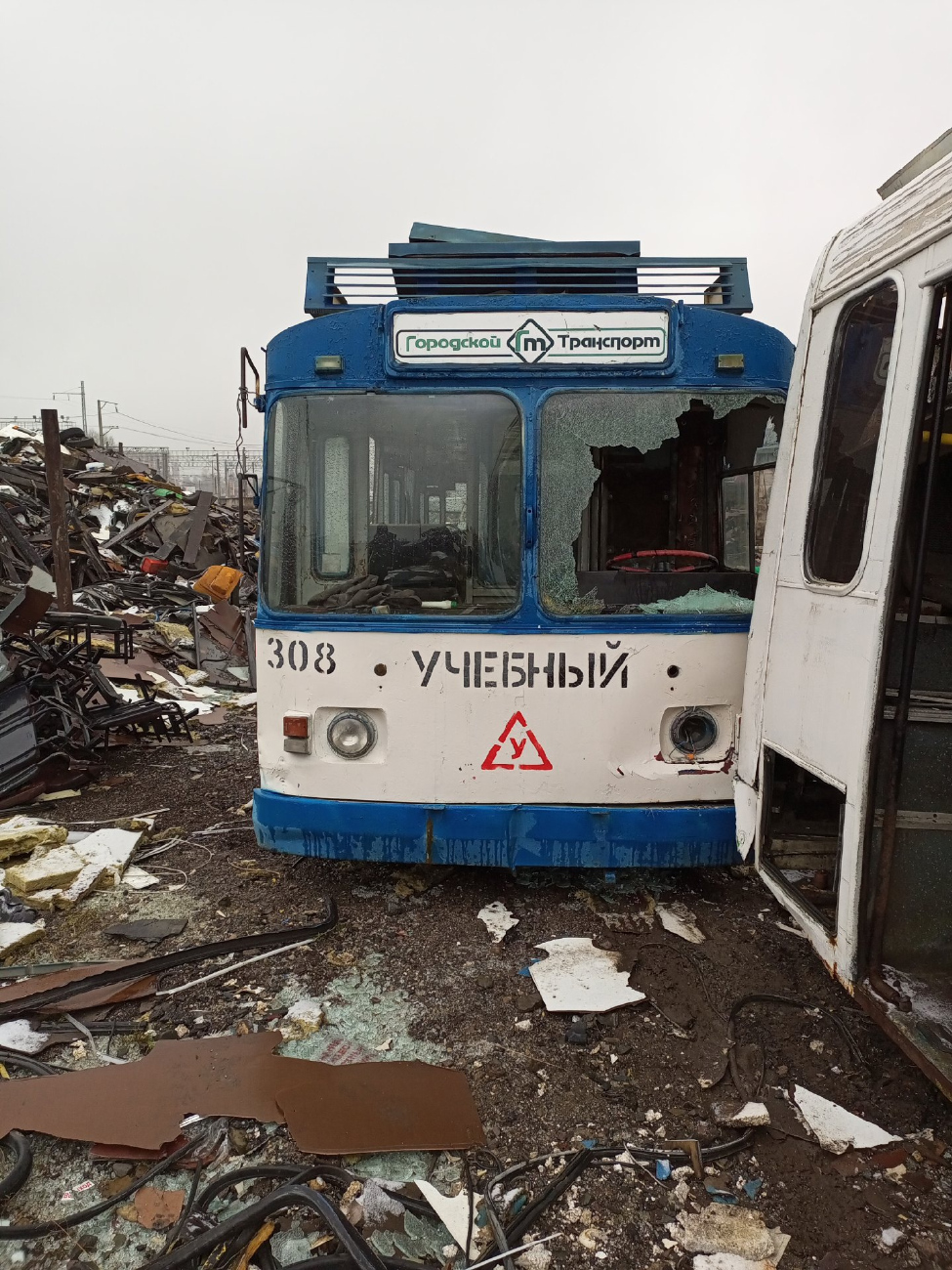 Петрозаводск, ЗиУ-682Г [Г00] № 308; Петрозаводск — Базы хранения и списания троллейбусов (БХиСТ)